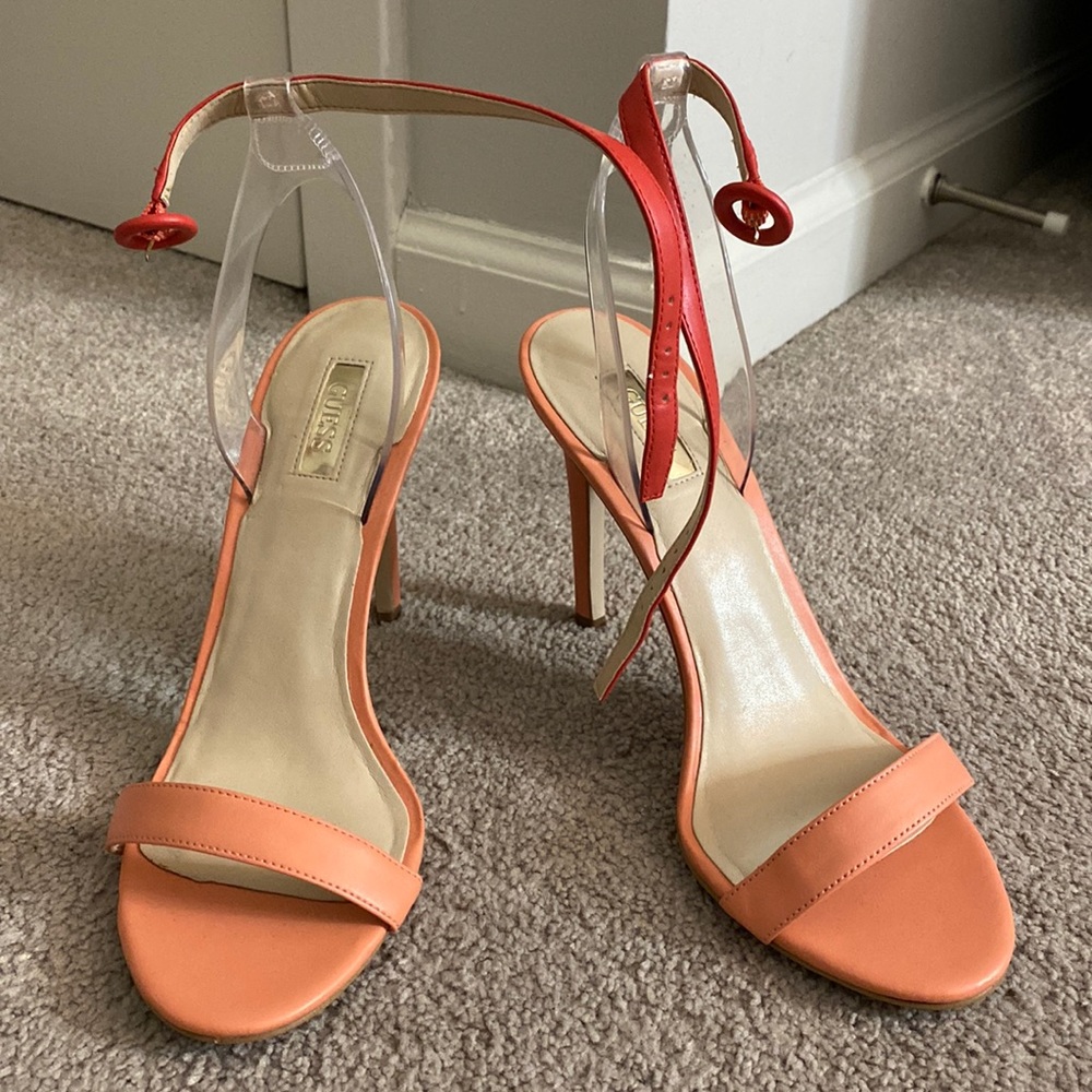 Two Tone Orange Heels